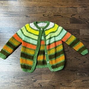 Vintage Striped Cardigan